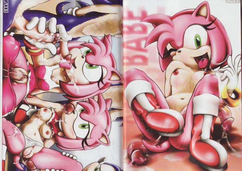 amy_rose amy_untold breasts chest_tuft clitoris comic cum dildo doujin fellatio female hedgehog high_resolution male nipples oral oral_sex orgy penis pussy sex sex_toy sonic_(series) sonic_riders sonic_the_hedgehog tcprod tongue