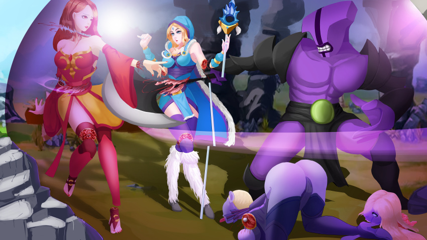 amputee crystal_maiden dota dota_2 drow_ranger faceless_void guro lina