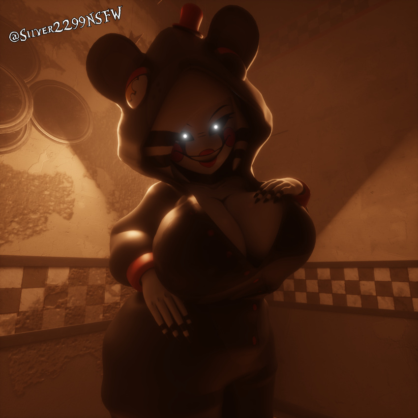 3d cally3d clazzey cryptiacurves fazclaire's_nightclub five_nights_at_freddy's five_nights_at_freddy's_2 fnaf fredina's_nightclub marie_(cally3d) marie_(cryptia) marionette_(fnaf) puppet_(cally3d) puppet_(fnaf) scottgames silver2299