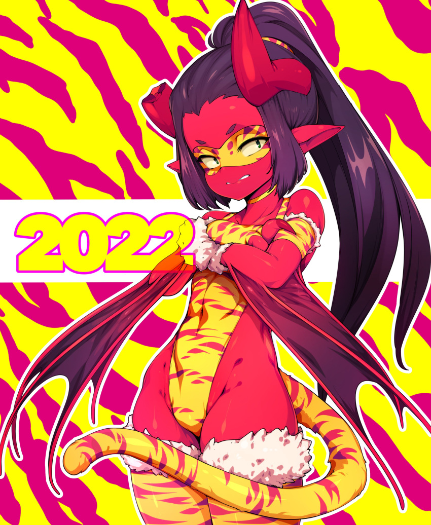 2020s 2022 evdokiya_infernalis slugbox tiger_print year_of_the_tiger