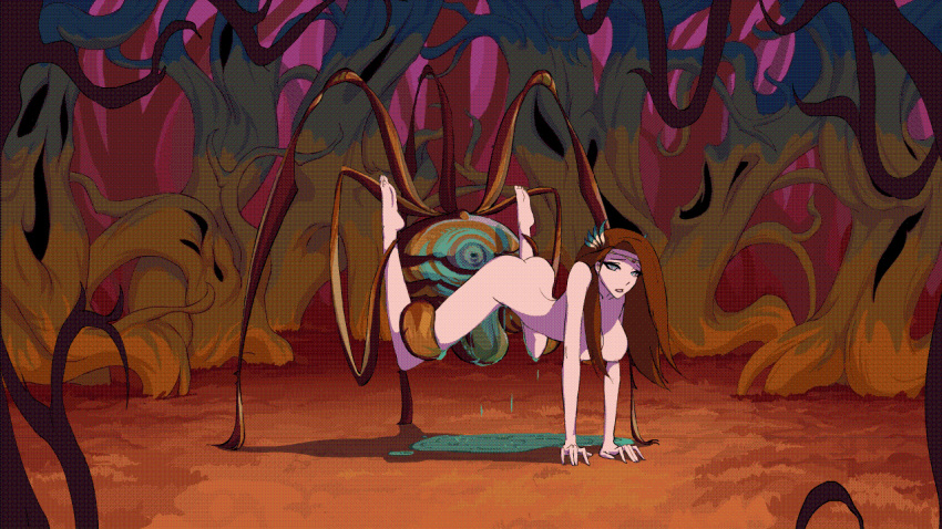 animated animated_gif ass_up big_breasts bouncing_ass captured female_penetrated fit_female gif handstand legs_held_up legs_up light-skinned_female lilith_(tentacles_thrive) long_hair monster nude_female open_mouth restrained restrained_by_tentacles san_sheng_wan secretly_loves_it slim_waist smooth_animation tentacle tentacle_grab tentacle_sex tentacles_thrive