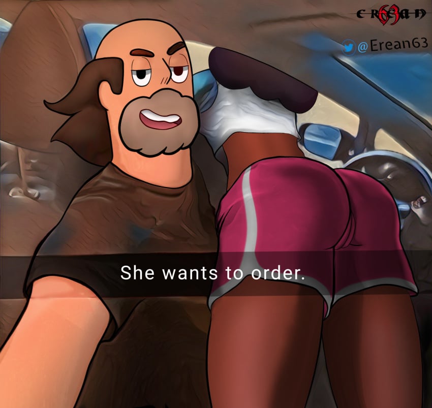 1boy 1girls age_difference ass ass_focus athletic_shorts bottomwear butt cameltoe car car_interior casual cheating cheating_girlfriend connie_maheswaran cucked_by_father cuckold dark-skinned_female dark_skin dat_ass daughter-in-law dialogue dolphin_shorts english_text erean63 father-in-law_and_daughter-in-law father_and_son's_girlfriend female greg_universe he_wants_to_order human indian_female indoors male meme midriff netorare ntr older_male older_man_and_teenage_girl pale_skin petite phone phone_screen selfie shorts slim small_ass smooth_skin snapchat sportswear steven_universe taking_picture teenager text topwear vehicle