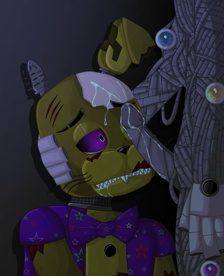 2boys animatronic big_penis blowjob blowjob_face bunny cum cum_on_face digital_media_(artwork) duo erection faceless_male five_nights_at_freddy's freddy_fazbear's_pizzeria_simulator gay machine male/male male_only metal_penis molten_freddy penis penis_on_face rabbit robot saliva scraptrap teeth unknown_artist william_afton yaoi