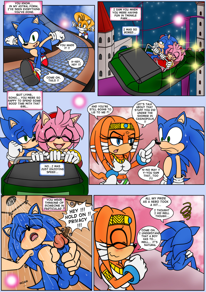 absurd_res amy_rose chaos_0 female hi_res knuckles_the_echidna male masturbation raianonzika sega sonic_(series) sonic_adventure sonic_the_hedgehog sonic_the_hedgehog_(series) tails tikal_the_echidna