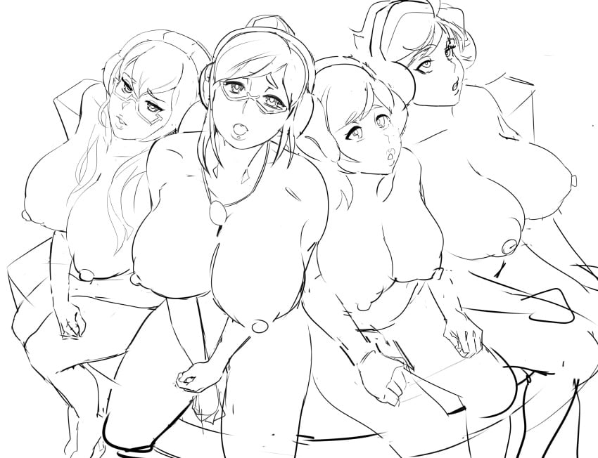 4girls big_breasts glasses group headphones hypnosis idlecil idlecum jane_(snow_daze) kira_(snow_daze) long_hair milf mole_under_mouth mother_and_daughter multiple_girls noelle_(snow_daze) pleading_with_her_eyes ponytail sarah_(snow_daze) short_hair side_ponytail snow_daze tagme tomboy voluptuous