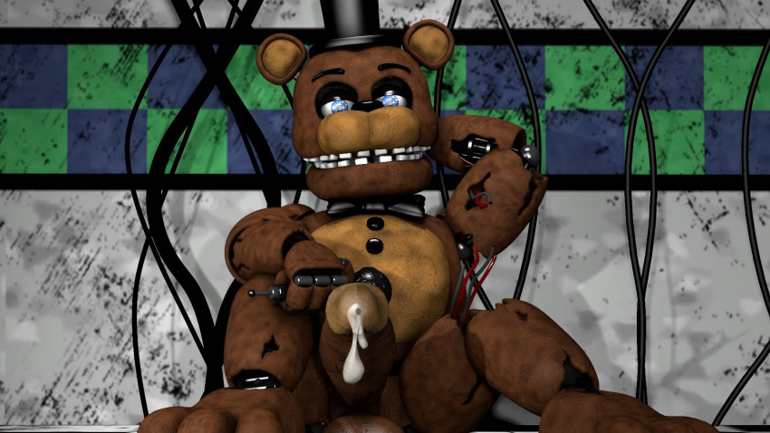 balls cum cum_leaking five_nights_at_freddy's five_nights_at_freddy's_2 gay large_penis looking_at_viewer male male_only party_bear12 penis sitting sitting_down solo solo_focus solo_male withered_freddy