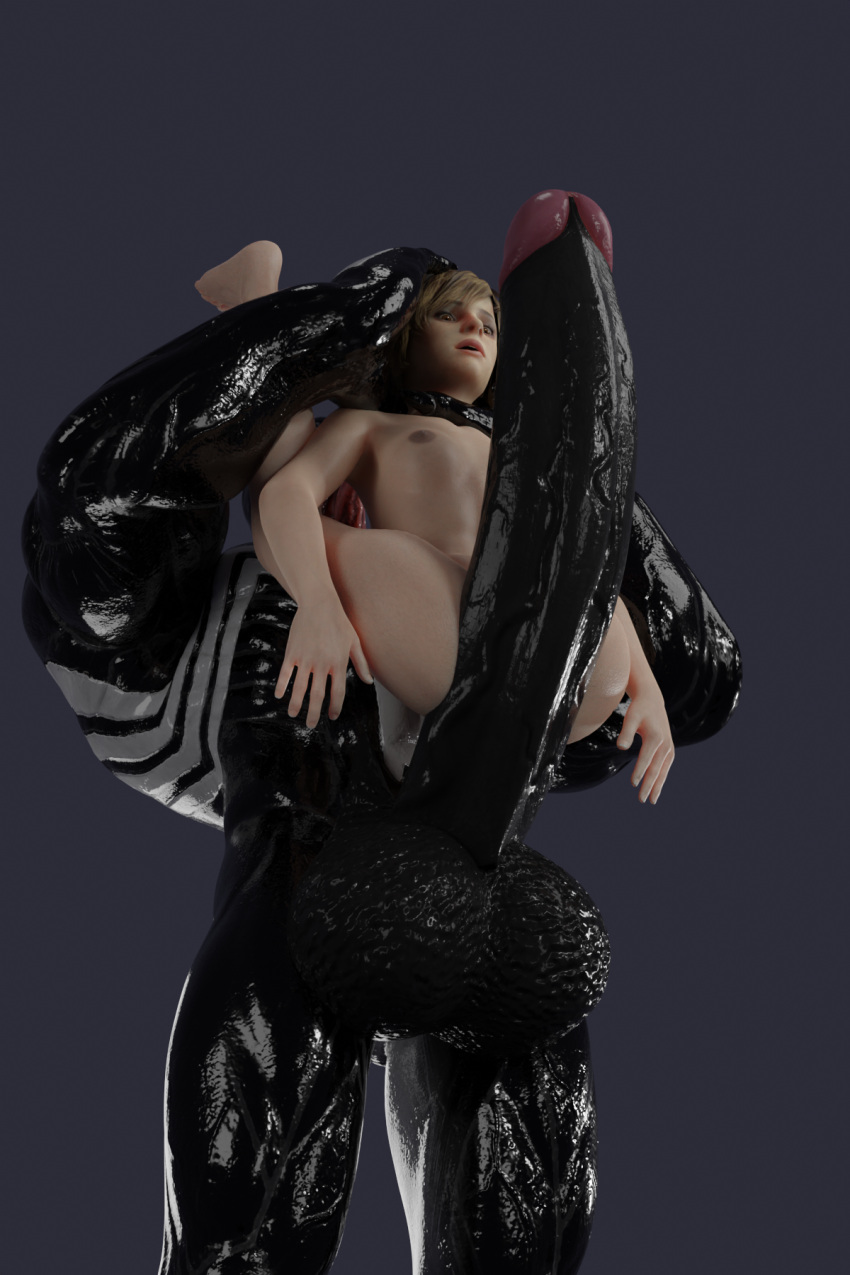 3d aretikos black_body black_penis blender cock_shock crossover female full_nelson heather_mason human human_on_humanoid humanoid imminent_rape imminent_sex interspecies it'll_never_fit light-skinned_female light_skin long_penis male marvel marvel_comics monster monster_cock nude_female self_upload silent_hill size_difference spider-man_(series) straight veiny_penis venom_(marvel)