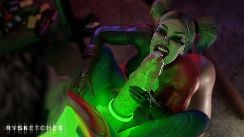 3d 3d_(artwork) ass athletic_female batman_(series) big_ass big_penis bimbo cock_ring cum cum_in_mouth dc dc_comics erect_penis erection fellatio female glasses grabbing_penis harley_quinn harley_quinn_(injustice) huge_cock human human_only injustice_2 kneeling kryptonian kryptonite kryptonite_cock_ring large_ass large_penis licking_penis light-skinned_female light-skinned_male light_skin makeup male open_mouth oral oral_sex pale-skinned_female pale_skin penis penis_grab restrained reverse_forced_oral reverse_rape rysketches skimpy skimpy_clothes straight superman superman_(series) thick thick_ass thick_thighs twintails veiny_penis voluptuous wide_hips