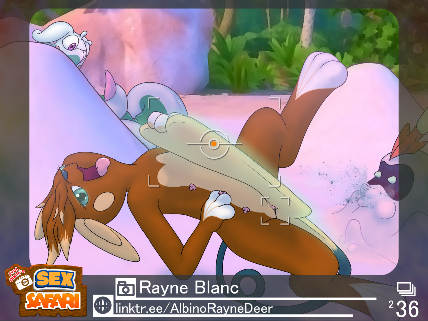 absurd_res albinoraynedeer alolan_form alolan_raichu bangs beach being_watched bonnie_the_raichu camera_ui camera_view female floating generation_1_pokemon generation_6_pokemon genitals goodra hi_res levitating levitation looking_at_another looking_at_viewer masturbation nintendo pokemon pokemon_(species) pokemon_snap psychic_powers pussy raichu regional_form_(pokémon) sand sandyghast seaside shiny_pokemon spit-take tail_grinding teats tongue tongue_out video_games voyeur