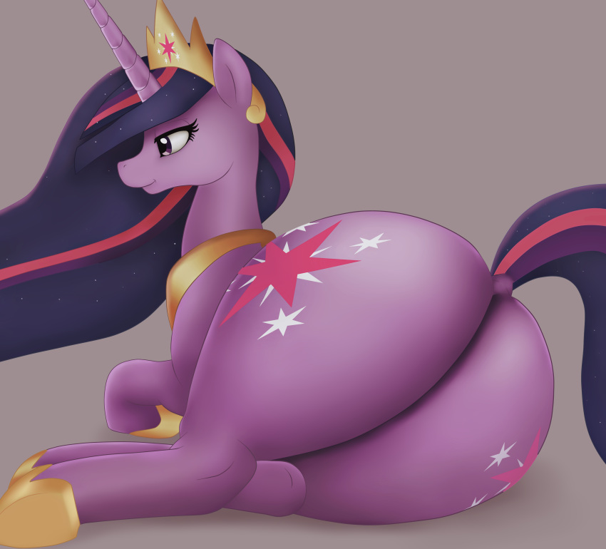 ass ass_focus big_ass capikeeta feral friendship_is_magic hasbro horse huge_ass huge_butt mare my_little_pony pony presenting_hindquarters princess princess_twilight_sparkle_(mlp) quadruped queen_twilight_sparkle_(mlp) simple_background smile tail thick_thighs twilight_sparkle_(mlp)