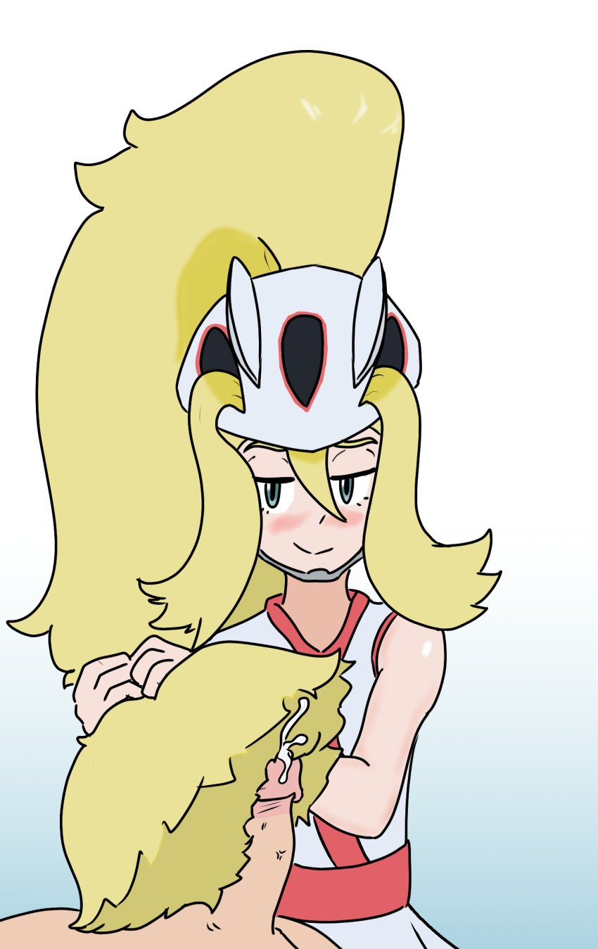 bike_helmet brushjob female hairjob korrina_(pokemon) nintendo otk-sage pokemon pokemon_xy