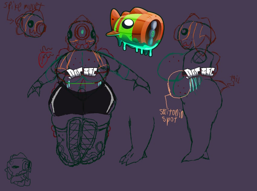 .dotace .dotase anthro anthrofied aseprite_(artwork) bbw belly big_ass big_breasts bloon bloonarius bloons_td_6 bloons_tower_defense boss_bloon bra btd6 chubby chubby_female cute excercise_shorts fat fat_ass freckles freckles_on_breasts freckles_on_face freckles_on_stomach green_skin huge_breasts jacket jacket_open mullet_(hairstyle) purple_background reference_image reference_photo short shorts sketch spike_hair spikes sports_bra_or_smth_idfk sports_shorts stomach