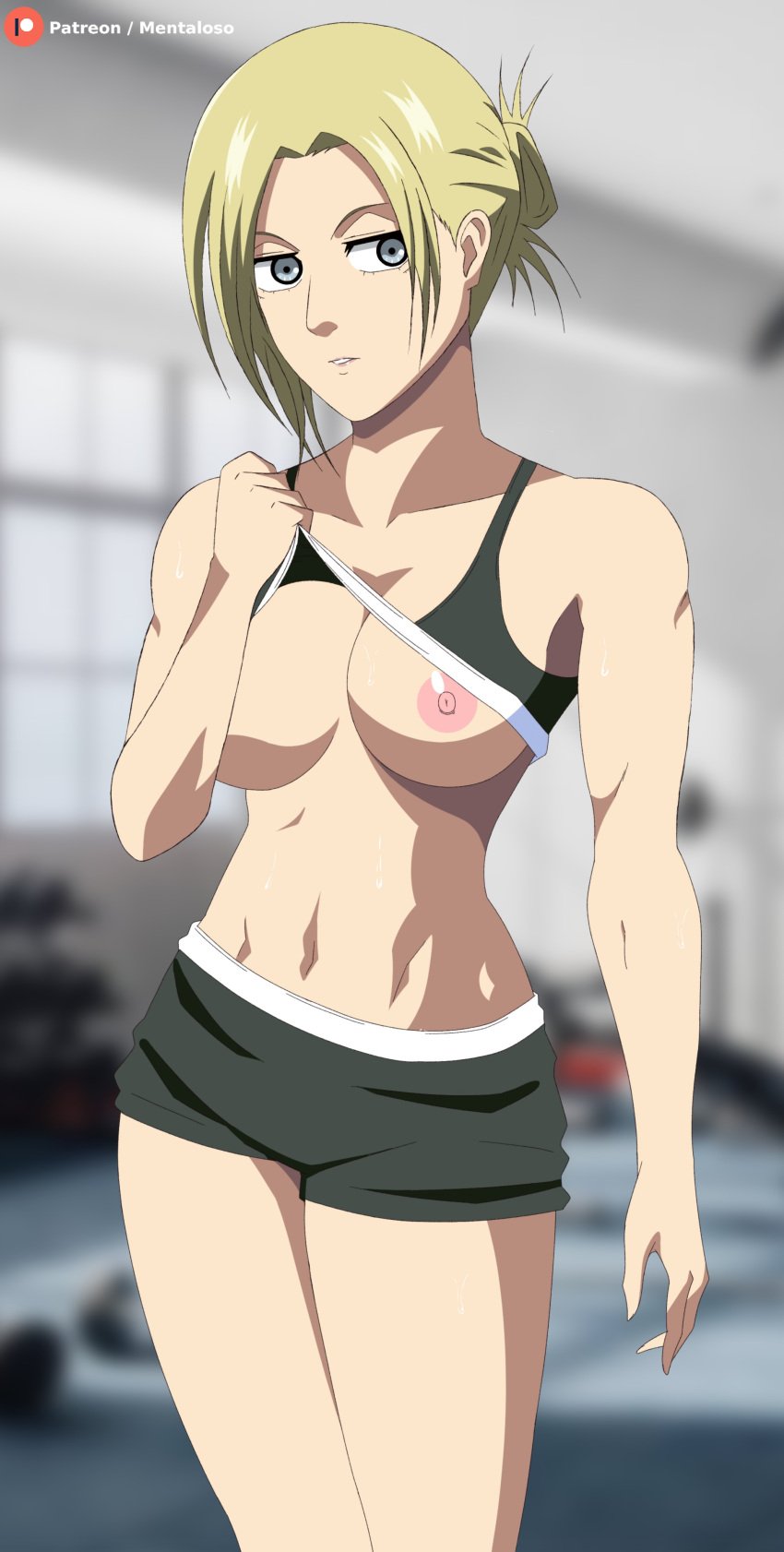 annie_leonhardt attack_on_titan blonde_hair gym mentaloso shingeki_no_kyojin