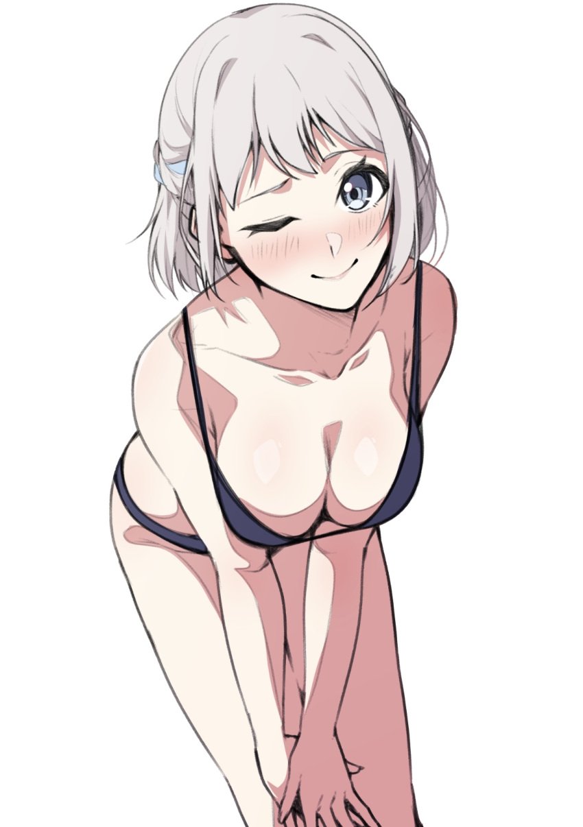 1girls 75ryrnyp9rtngjo bare_arms bare_chest bare_hands bare_legs bare_shoulders bare_skin bare_thighs black_bra black_panties black_underwear blue_eyes blue_eyes_female blush blush_face blush_lines blushed_face blushing_at_viewer blushing_face blushing_female bra breasts cleavage closed_mouth_smile collarbone dot_nose embarrassed embarrassed_exposed_female embarrassed_expression embarrassed_female exposed exposed_arms exposed_legs exposed_shoulders exposed_thighs female female_focus female_only fingers grin hands_on_legs hands_on_own_legs high_resolution highres idolmaster katsuragi_lilja lean_body lean_figure leaning_forward legs light-skined_female light-skinned light-skinned_female light_skin light_skin_female light_skinned light_skinned_female lips looking_at_viewer medium_breasts narrow_waist nervous nervous_expression nervous_face nervous_female nervous_smile one_eye_closed one_eye_open panties short_hair shoulders shy shy_expression shy_smile simple_background slender_body slender_waist slim_girl slim_waist smile smiley_face smiling smiling_at_viewer smirk solo standing the_idolm@ster thick_thighs thighs thin_waist underwear underwear_only upper_body white-skinned_female white_background white_eyebrows white_hair white_hair_female white_skin wink winking winking_at_viewer winking_eye