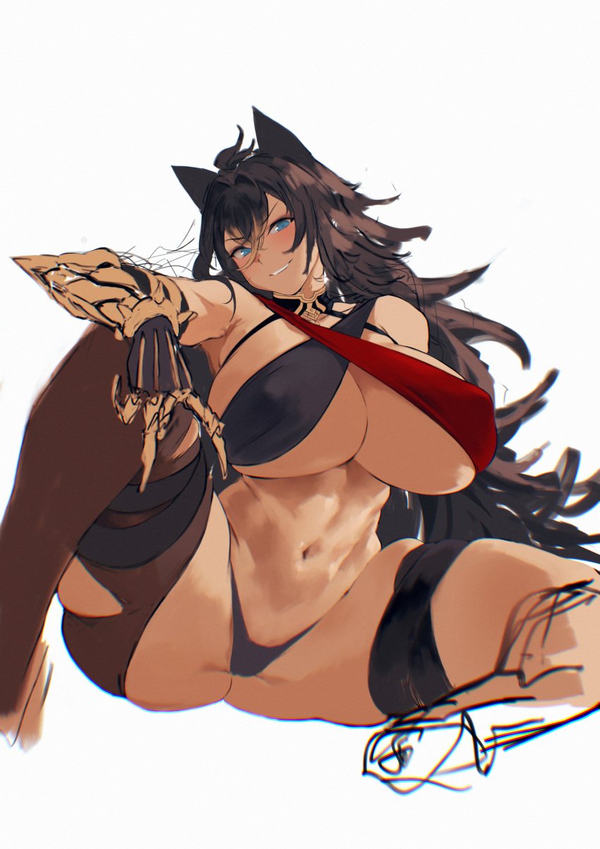 big_breasts breasts dehya_(genshin_impact) female female_only genshin_impact grdrawww huge_breasts tagme