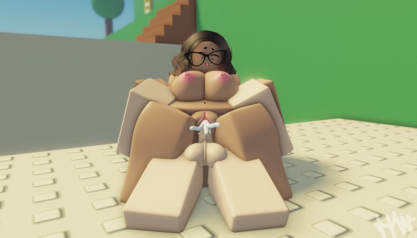 1boy1girl 3d cum_in_pussy cum_inside female_on_top glasses hexiewexie roblox robloxian self_upload sex straight straight_sex tagme vaginal_penetration