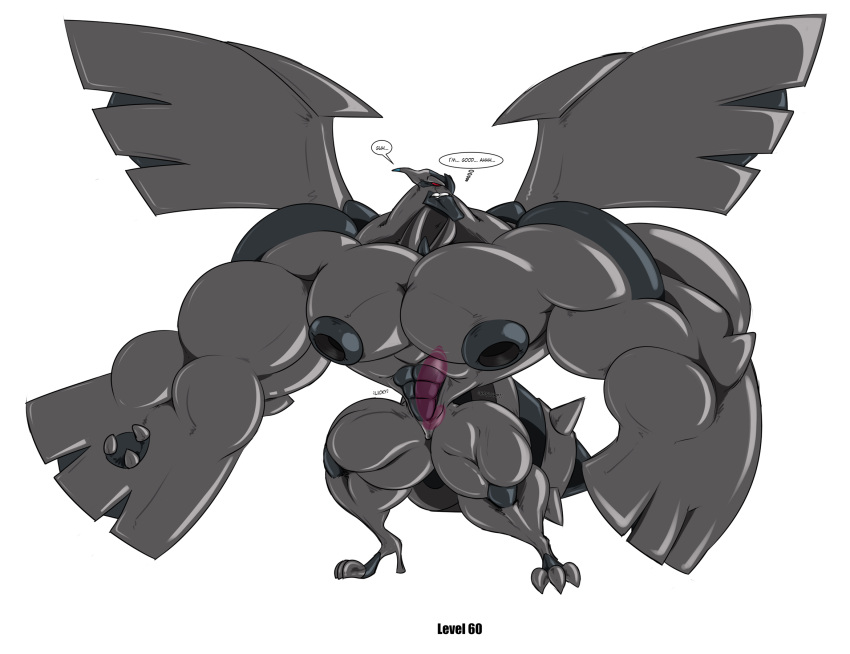 bulge buttplug chastity_(disambiguation) clothing dragmon explicit generation_5_pokemon growth hi_res legendary_pokemon male nintendo no_humans plug_(sex_toy) pokemon pokemon_(species) sex_toy solo suit video_games zekrom