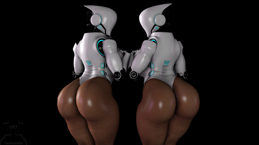 2girls 3d android big_ass big_breasts bimbo bimbo_robot_girl brown_skin bubble_butt chubby clothed dark_skin dat_ass fat_ass female_only hands_on_breasts haydee haydee_(game) huge_ass huge_breasts looking_at_viewer plump robot robot_girl shiny_skin source_filmmaker theduudeman thick thick_ass thick_thighs voluptuous wide_hips