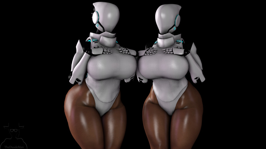 2girls 3d android big_ass big_breasts bimbo bimbo_robot_girl brown_skin bubble_butt chubby clothed dark_skin fat_ass female_only hands_on_breasts haydee haydee_(game) huge_ass huge_breasts looking_at_viewer plump robot robot_girl shiny_skin source_filmmaker theduudeman thick thick_ass thick_thighs voluptuous wide_hips