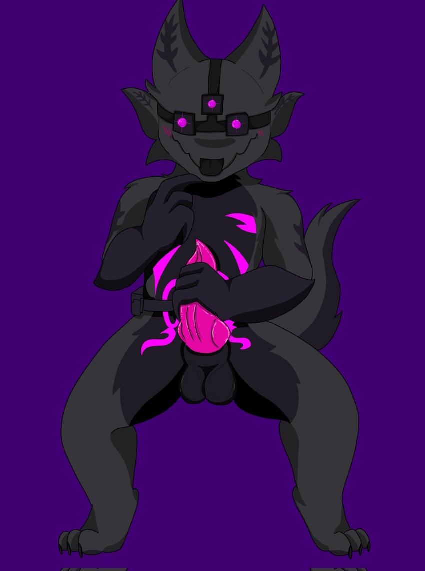 1boy blush blush_lines chippadoodle furry gootraxian kaiju_paradise lizard looking_at_viewer nightcrawler_(kaiju_paradise) roblox roblox_game solo solo_male tagme