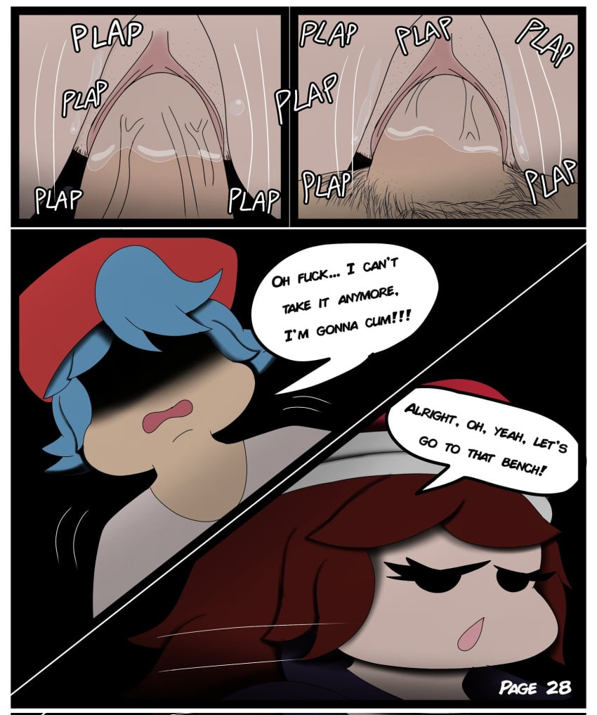 1boy 1girls about_to_cum backwards_baseball_cap beret blue_hair boyfriend_(friday_night_funkin) comic creepypasta female fnf fnf_mod fnf_mods friday_night_fuckin_lullaby's_mod_history friday_night_funkin friday_night_funkin_lullaby friday_night_funkin_mod girlfriend_(friday_night_funkin) girlfriend_(mods) hypnos_lullaby long_hair lullaby_girlfriend_(fnf) moaning pubic_hair pussy pussy_juice shadowed_eyes signature suggestive_place testicles text vitu_takasu