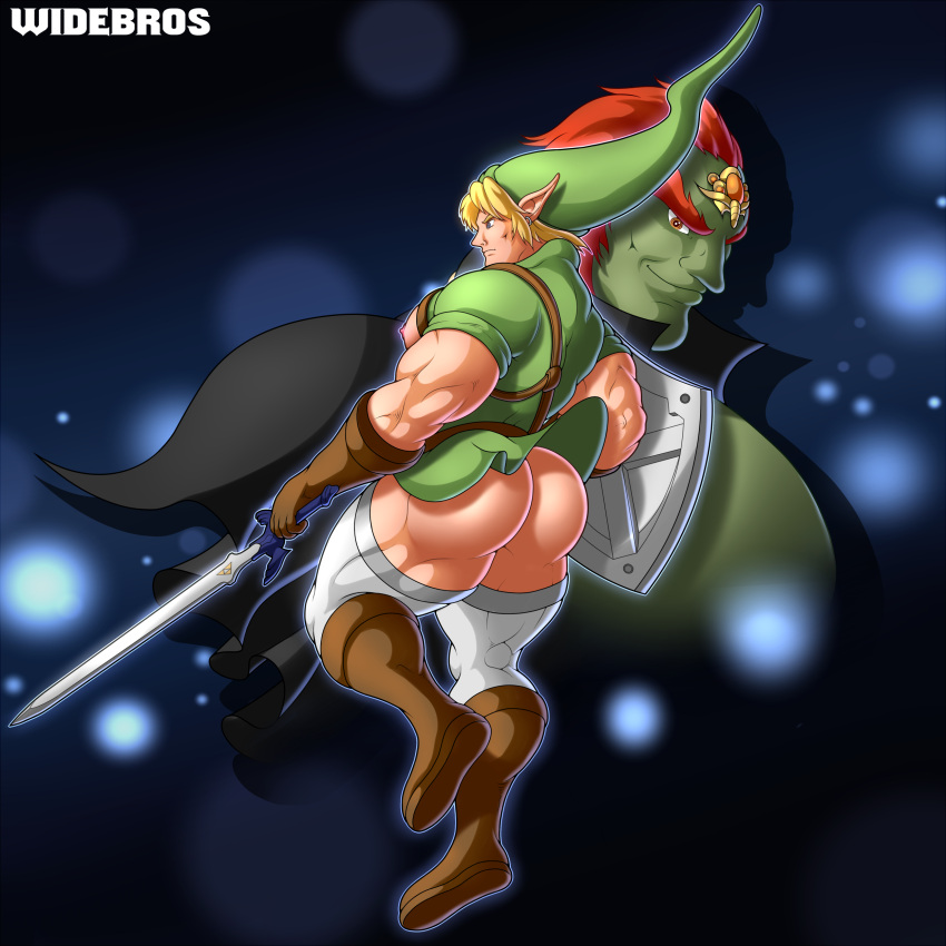 abs bara biceps big_ass big_muscles bodybuilder ganondorf huge_muscles link male male_focus male_only muscle muscles muscular muscular_arms muscular_back muscular_legs muscular_male muscular_thighs nintendo nipples pecs the_legend_of_zelda veins veiny_muscles veiny_penis widebros