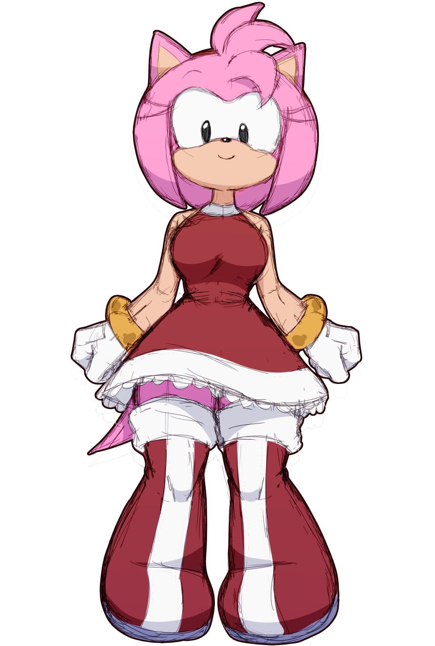 amy_rose big_breasts breasts female furry sega sfw simmsy sonic_(series) tagme