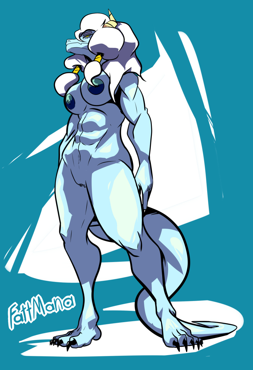 absurd_res anthro dragon fattmana female hi_res solo standing