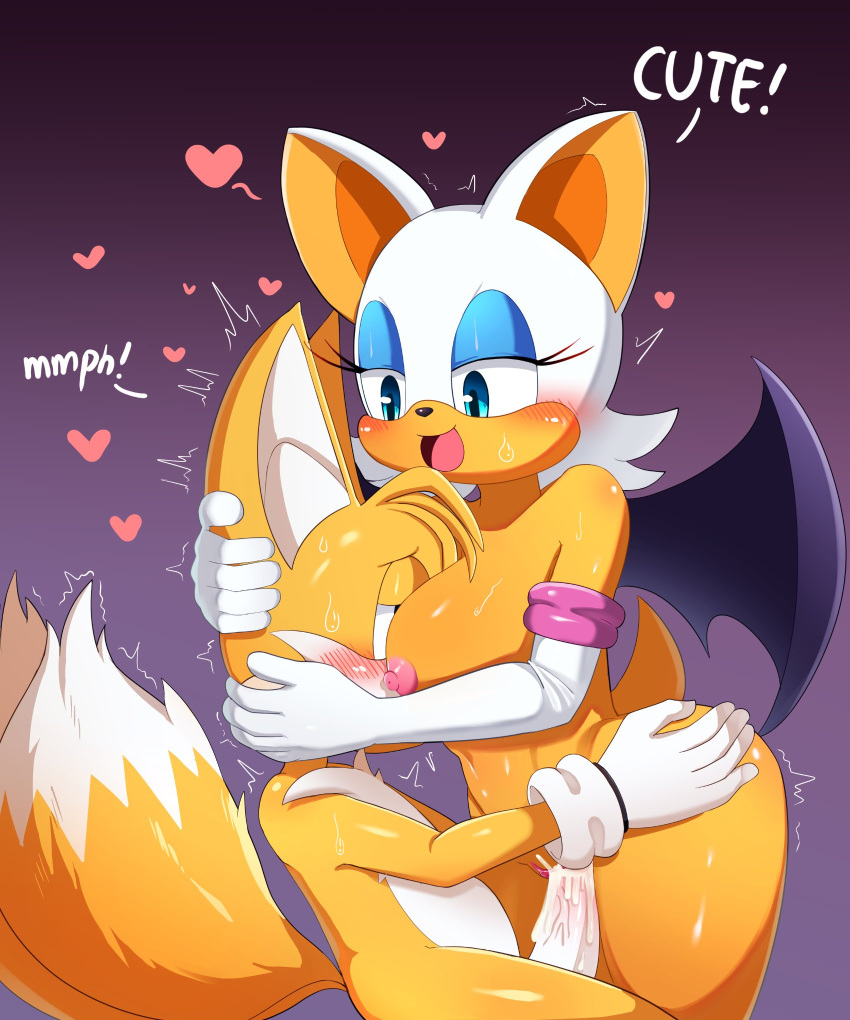 0227 bat chiropteran fox older_female rouge_the_bat sega sex sonic_(series) sonic_the_hedgehog_(series) tails younger_male