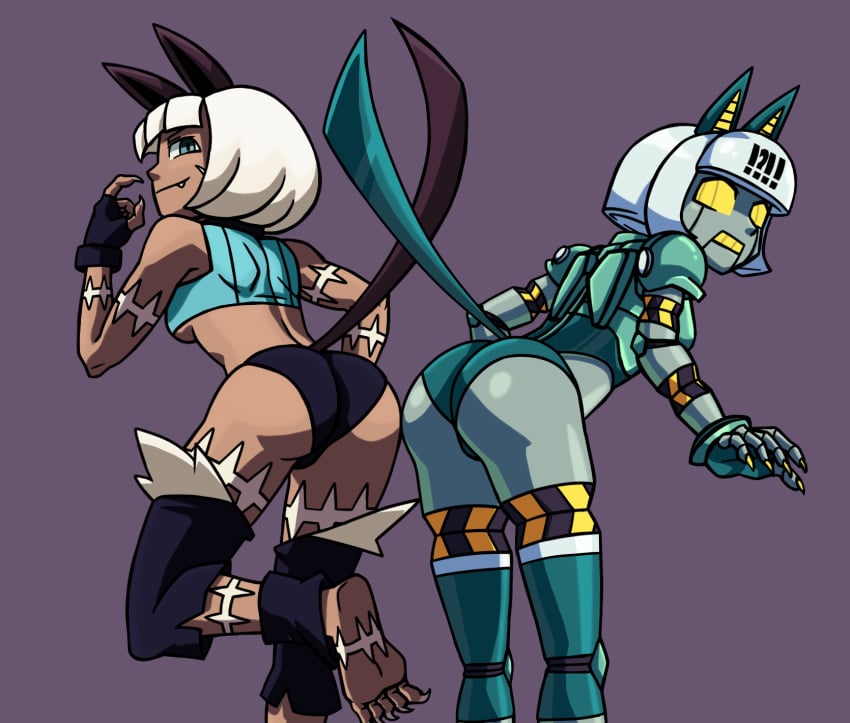 ass ass_to_ass lewdthealess nadia_fortune robo-fortune skullgirls