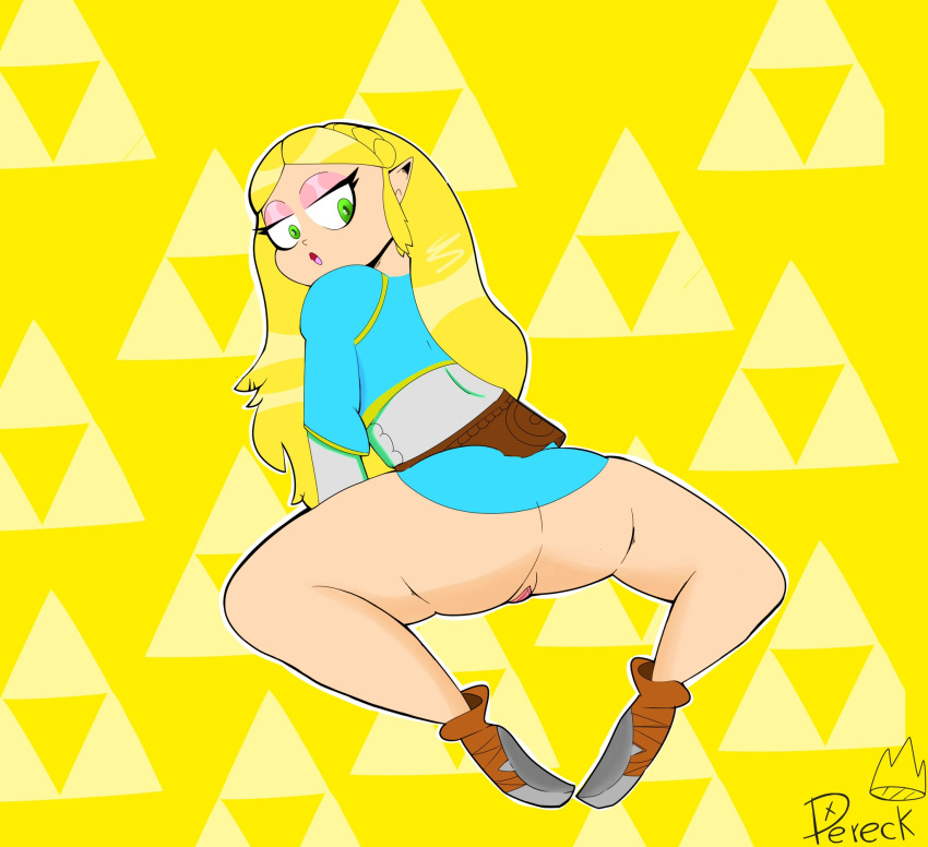 ass blonde_hair bottomless breath_of_the_wild dereck_crown long_hair princess_zelda pussy pussy_juice tagme the_legend_of_zelda uncensored zelda_(breath_of_the_wild)