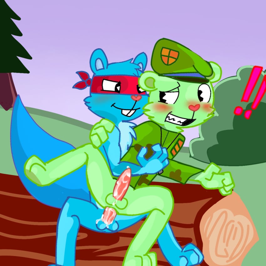 flippy_(htf) gay happy_tree_friends splendid_(htf) tagme