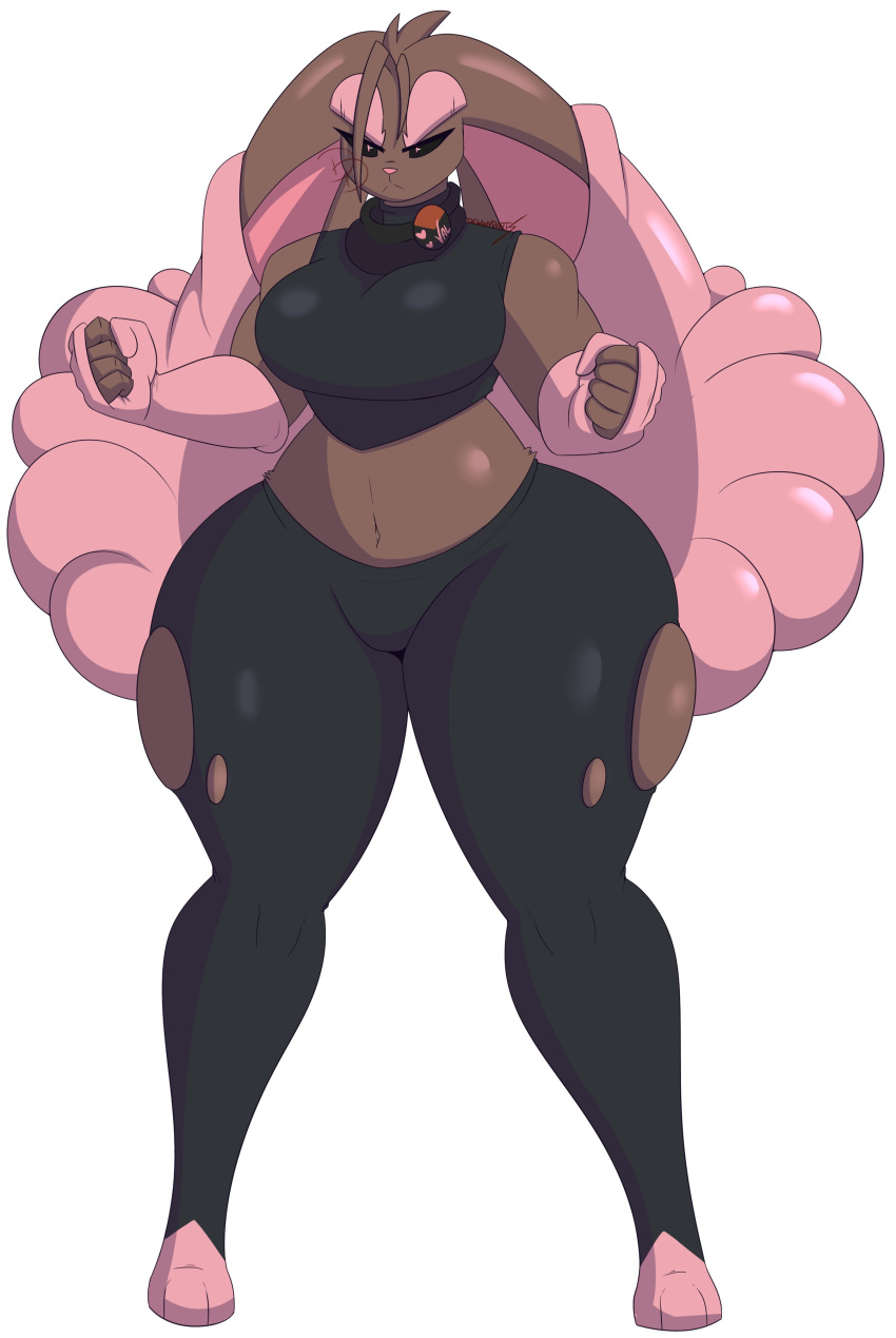 anthro big_breasts breasts dewwydarts dewwydartz female lopunny mega_lopunny pokémon_(species) pokemon pokemon_(species) tagme thick_thighs val_(dewwydartz) wide_hips