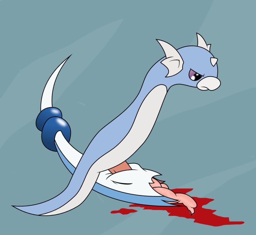 aqua-paw belly bisected blood blue_body bodily_fluids death disembowelment dragon dragonair dratini duo female female_death feral gem generation_1_pokemon genitals gore guro guts head_wings horn intestines male male/female necrophilia nintendo organs pearl_(gem) penetration penis pokemon pokemon_(species) purple_eyes pussy sea_serpent sex size_difference vaginal_penetration video_games white_belly wings