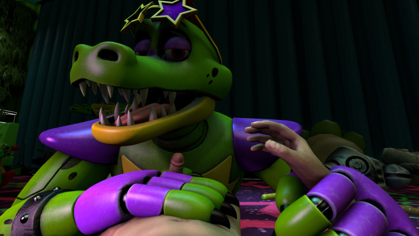 2022 3d 3d_(artwork) alligator alligatorid animatronic anthro anthro_on_human bikkter90 bracelet claws completely_nude completely_nude_male crocodile crocodilian crocodylid digital_media_(artwork) dirty_room eyebrows fangs fingerless_gloves first_person_view five_nights_at_freddy's five_nights_at_freddy's:_security_breach gay glasses gloves green_body hand_on_penis handjob holding_arms human human_on_anthro jerking jerkingoff jerkingoff_another larger_male looking_at_viewer machine male male/male male_only male_pov masturbating masturbating_other masturbation montgomery_gator_(fnaf) navel nude nude_male on_floor penile_masturbation pov reptile robot scottgames sharp_teeth shoulder_pads size_difference smaller_male solo_male spiked_bracelet star_glasses sunglasses two_tone_body