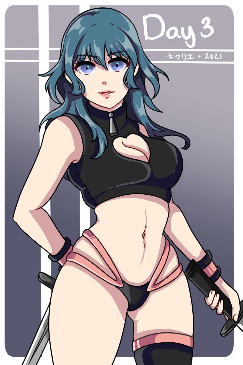 alternate_costume byleth_(fire_emblem) byleth_(fire_emblem)_(female) cleavage fire_emblem fire_emblem:_three_houses kinkuri