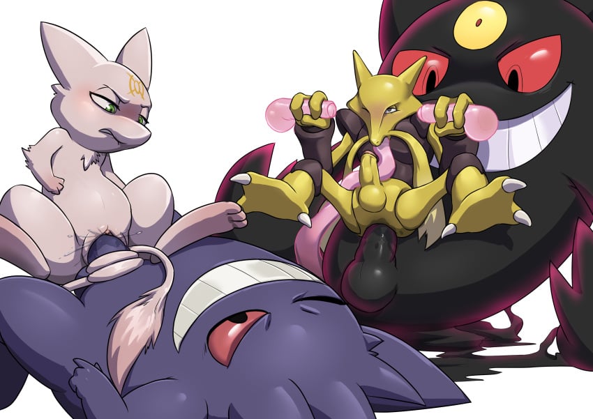 absurd_res alakazam anal anal_sex coercion cowgirl_position disembodied_penis duo fellatio female feral from_front_position generation_1_pokemon gengar genitals genus_primodei group hate_sex hexus_the_gengar hi_res larger_male legendary_pokemon male male/female male/male masturbation mega_evolution mega_gengar mew nintendo on_bottom on_top oral oral_penetration penetration penile penile_masturbation penis pokemon pokemon_(species) questionable_consent sex sitting size_difference tentacle tentacle_sex vaginal_penetration vaginal_penetration video_games voidtails zener