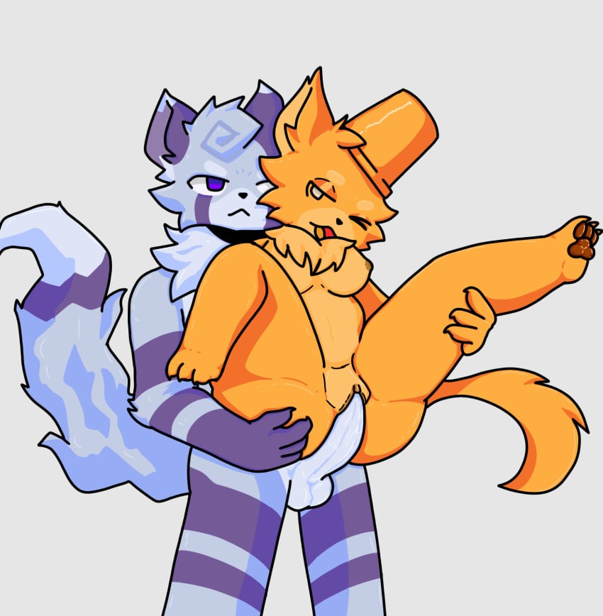 anthro catte_(kaiju_paradise) chippadoodle duo felid feline female furry gootraxian hi_res kaiju_paradise lang_(kaiju_paradise) male male/female mammal open_mouth pawpads penetration roblox roblox_game tagme tail vaginal_penetration