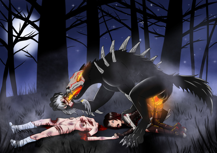 2girls ass_up bad_end beheaded blood bulldog_position captured_heroine death decapitated decapitation defeat_sex defeated defeated_heroine disembodied_head dismemberment doggy_style dominant_male eating face_down_ass_up feeding female female_death feral_on_female feral_on_human ffm_threesome forced_submission forced_to_watch forest from_behind fucked_from_behind gore grimm_(rwby) guro imminent_knotting knot knotted_penis maledom multiple_girls necrophilia rape ruby_rose rwby sex_from_behind sickr34niga size_difference top-down_bottom-up torn_leggings torn_pantyhose weiss_schnee werewolf zoophilia