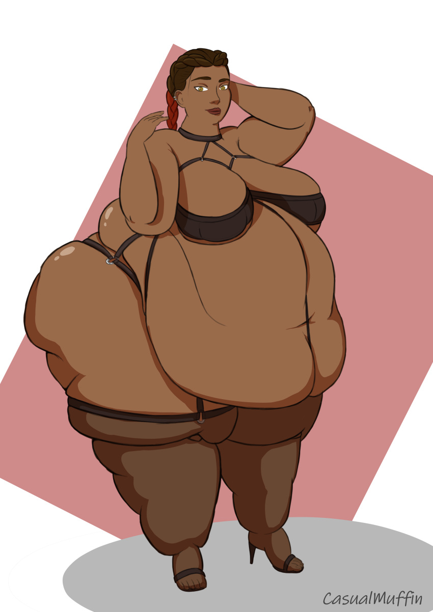 1girls 2d apex_legends ass bbw belly big_ass big_belly big_breasts breasts casualmuffin cleavage dark-skinned_female dark_skin fat_ass female garter_straps huge_ass latina loba_(apex_legends) morbidly_obese obese ssbbw thick_thighs thighs thunder_thighs