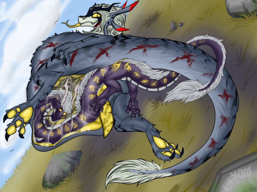 anthro dragon duo female male/female unbirthing vaginal_penetration vore x-ray_(disambiguation) yoro yororo