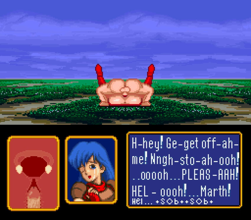 16-bit 1boy 1girls absurd_res alternate_ass_size animated animated_image armor ass ass_to_ass backsack baldur_89 bandit begging_to_stop big_ass blue_eyes blue_hair boots caeda_(fire_emblem) chest_plate chestplate clothing crying crying_with_eyes_open defeated dialogue english_text exposed exposed_anus fallopian_tubes female femsub fingerless_gloves fire_emblem fire_emblem:_mystery_of_the_emblem forced gameplay_mechanics gif highres large_ass light_armor male mating_press missionary_position nintendo no_panties one_eye_closed open_mouth ovaries partially_clothed penetration penis pixel_art pussy rape red_fingerless_gloves red_gloves red_legwear red_scarf red_thighhighs scarf shiny_ass shiny_skin skirt snes spread_legs straight style_parody super_nintendo_entertainment_system tears text thighhighs uterus vaginal_penetration wip womb work_in_progress x-ray