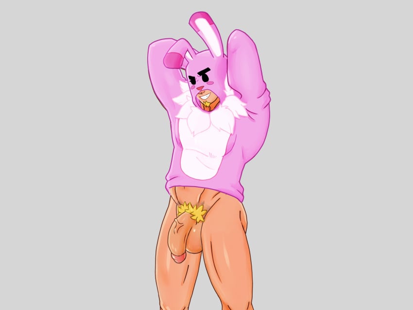 1boy 2022 brawl_stars bunny_grom bunnysuit digital_art digital_drawing_(artwork) digital_media_(artwork) grom_(brawl_stars) male male_focus male_only solo solo_focus solo_male stuffablemuffin supercell tagme