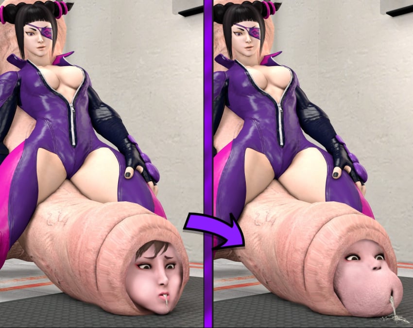 1futa 1girls 3d absorption_vore asian asian_futanari big_breasts black_hair breasts capcom chun-li cleavage cum cum_drip erection female femsub fetish_randomizer foreskin futa_focus futa_on_female futadom futanari hyper_penis juri_han nightmare_fuel partially_retracted_foreskin penis penis_transformation sentient_penis solo_focus street_fighter street_fighter_v tidesafterdark_(artist) transformation ugly uncircumcised vore what