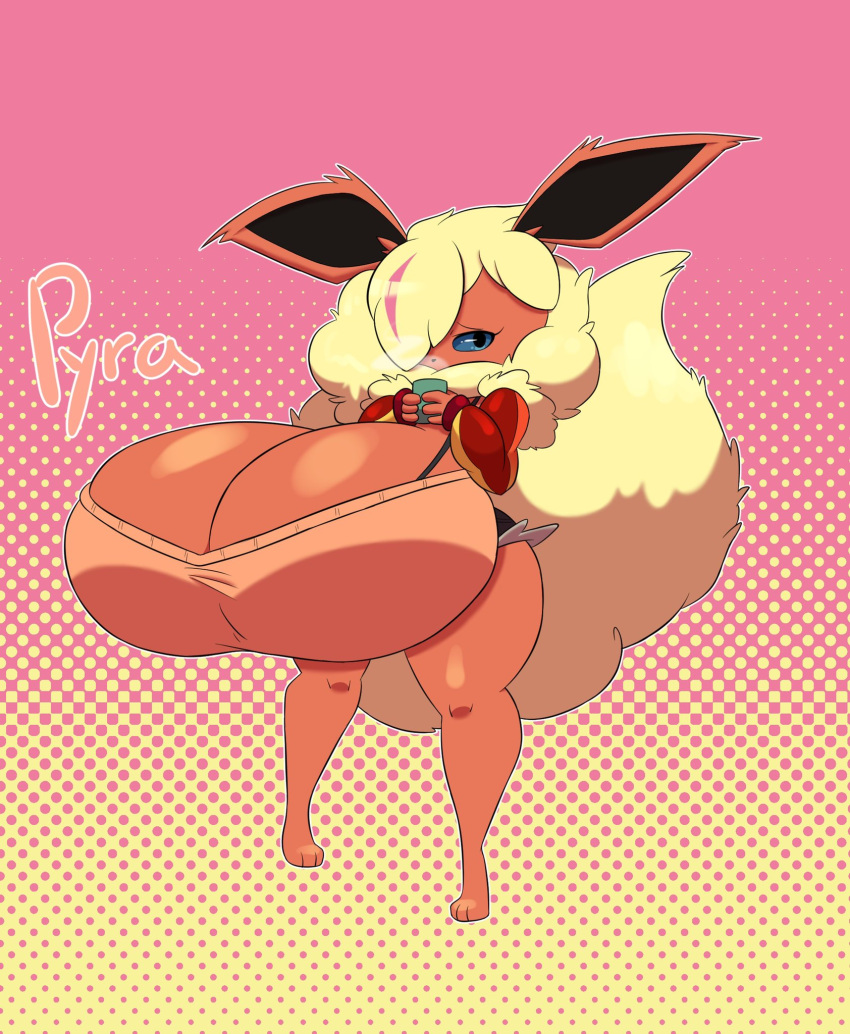 big_breasts breasts cinderdraws eeveelution female flareon huge_breasts pokémon_(species) pokemon pokemon_(species) tagme