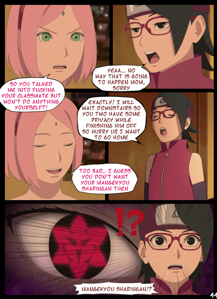 boruto:_naruto_next_generations comic english_text naruto naruto_(series) nyxworks page_44 sakura_haruno sarada_uchiha speech_bubble story text