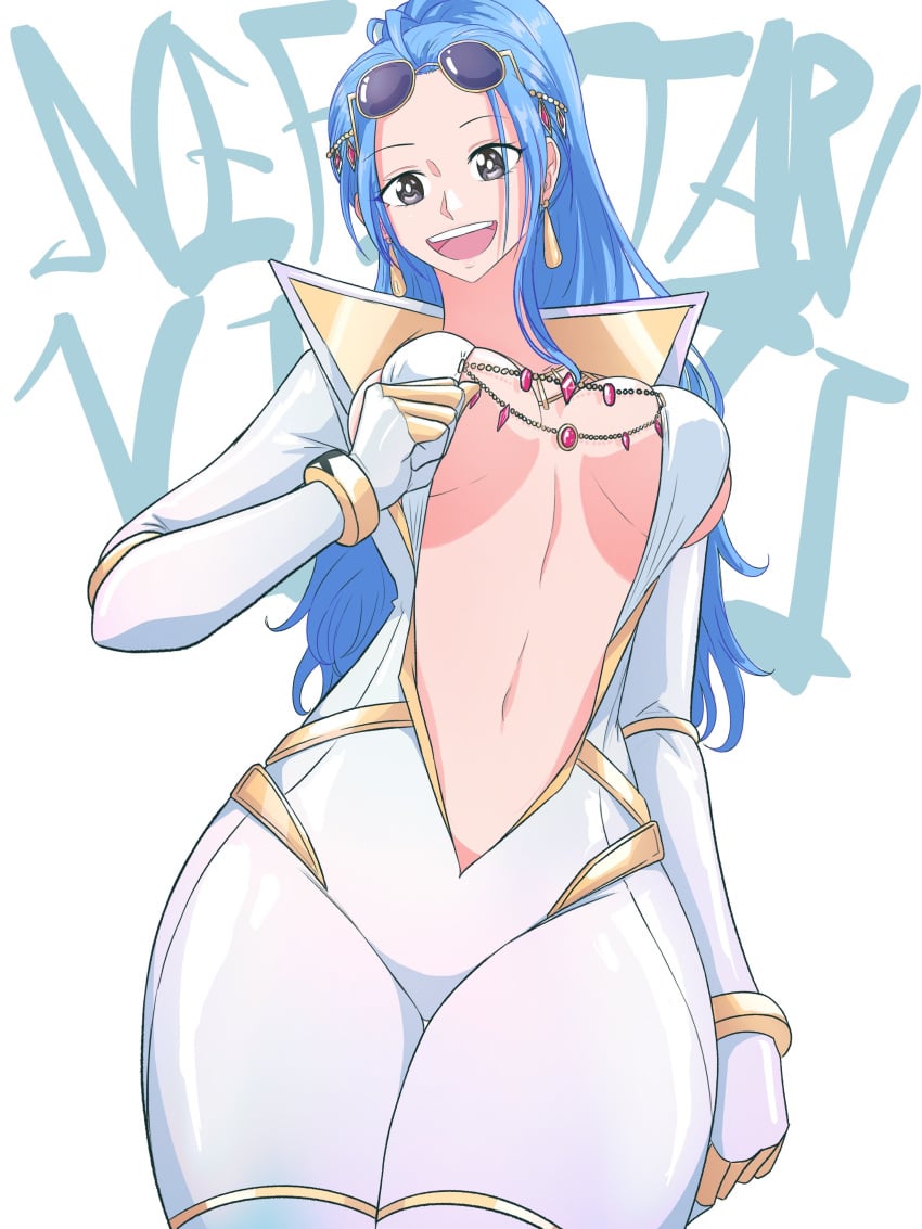 big_breasts female female_only nefertari_vivi one_piece opalisart solo_female