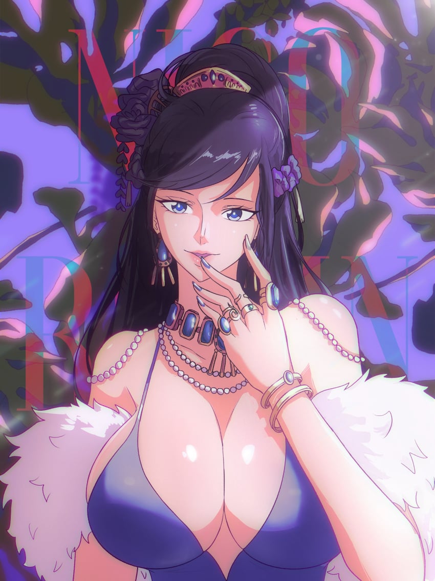 big_breasts female female_only long_hair nico_robin one_piece opalisart post-timeskip