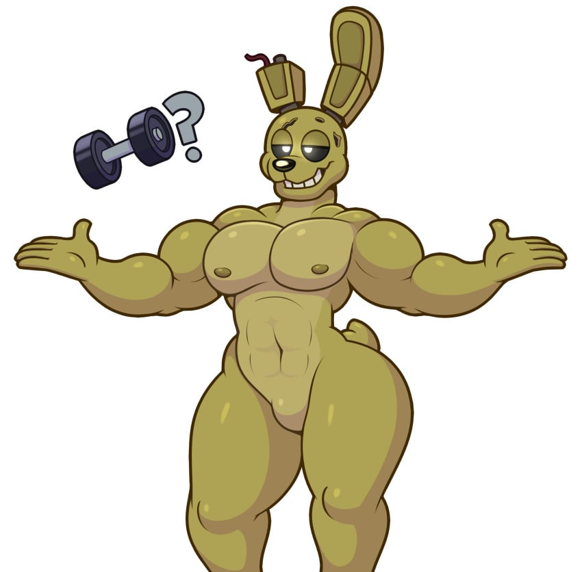 acstlu bara five_nights_at_freddy's fnaf male male_only muscular rabbit solo solo_male springtrap springtrap_(fnaf)