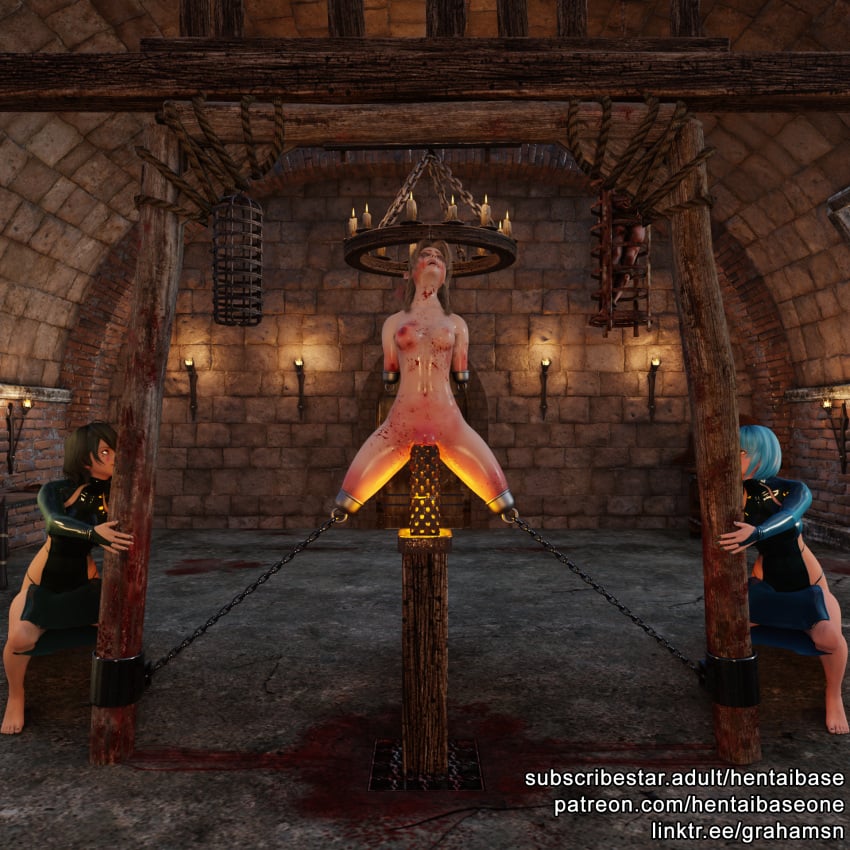 aerith_gainsborough amputee bondage breast_destruction dismember dismemberment final_fantasy final_fantasy_vii gore guro quadruple_amputee ryona torture torture_chamber yuri yuri_guro